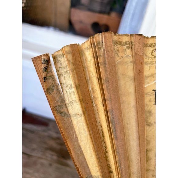 Antique 1880s Japan Rice Paper Hand Fan Bissel Vacuum Advertisement Hand Painted - Picture 13 of 16